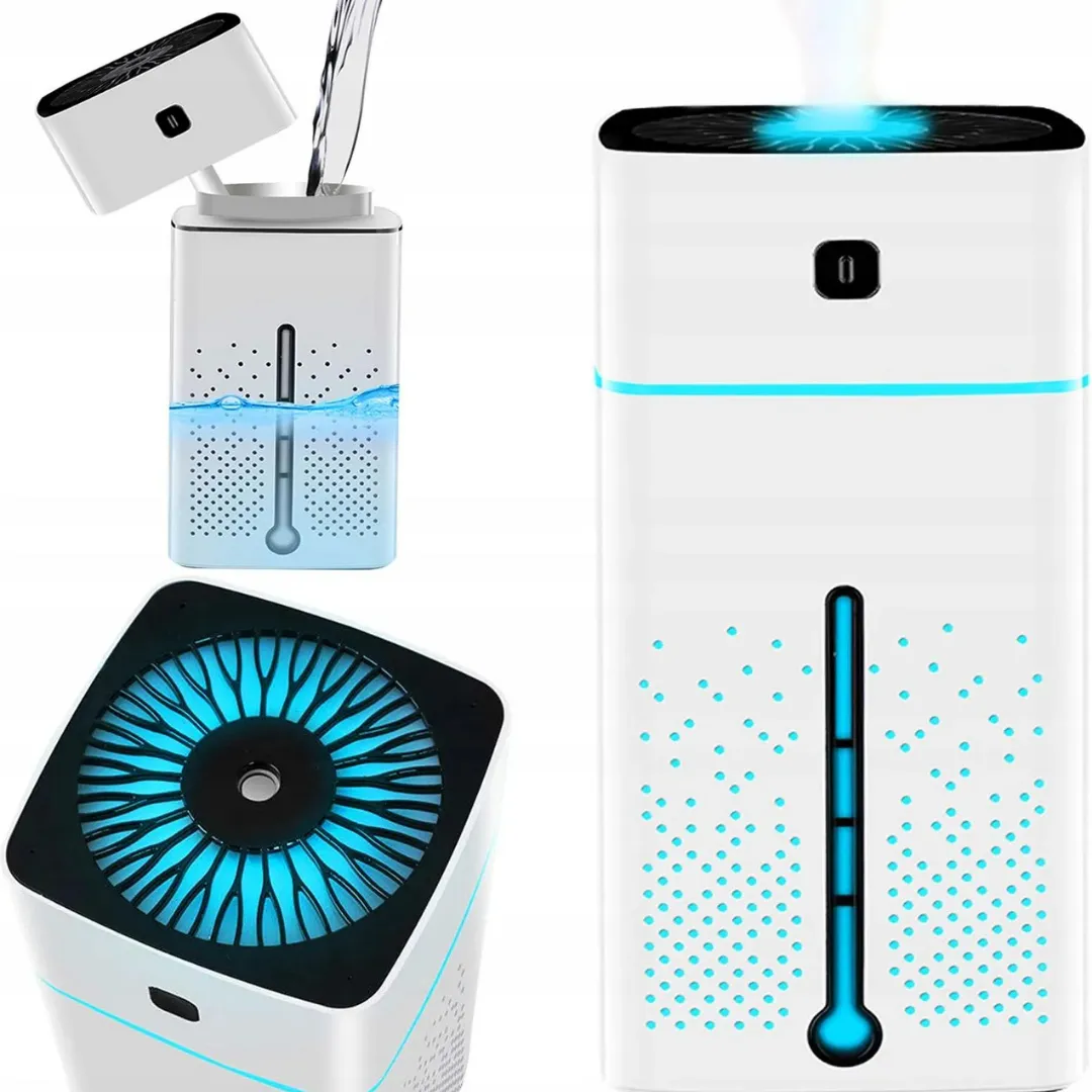 ADAMANTA Big Air umidificatore a ultrasuoni 1L per allergie