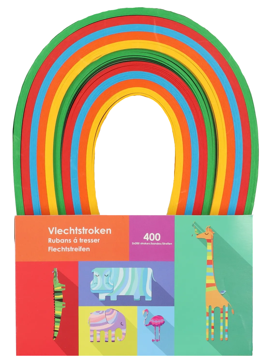 Wibra strisce intreccio multicolore 400 pezzi