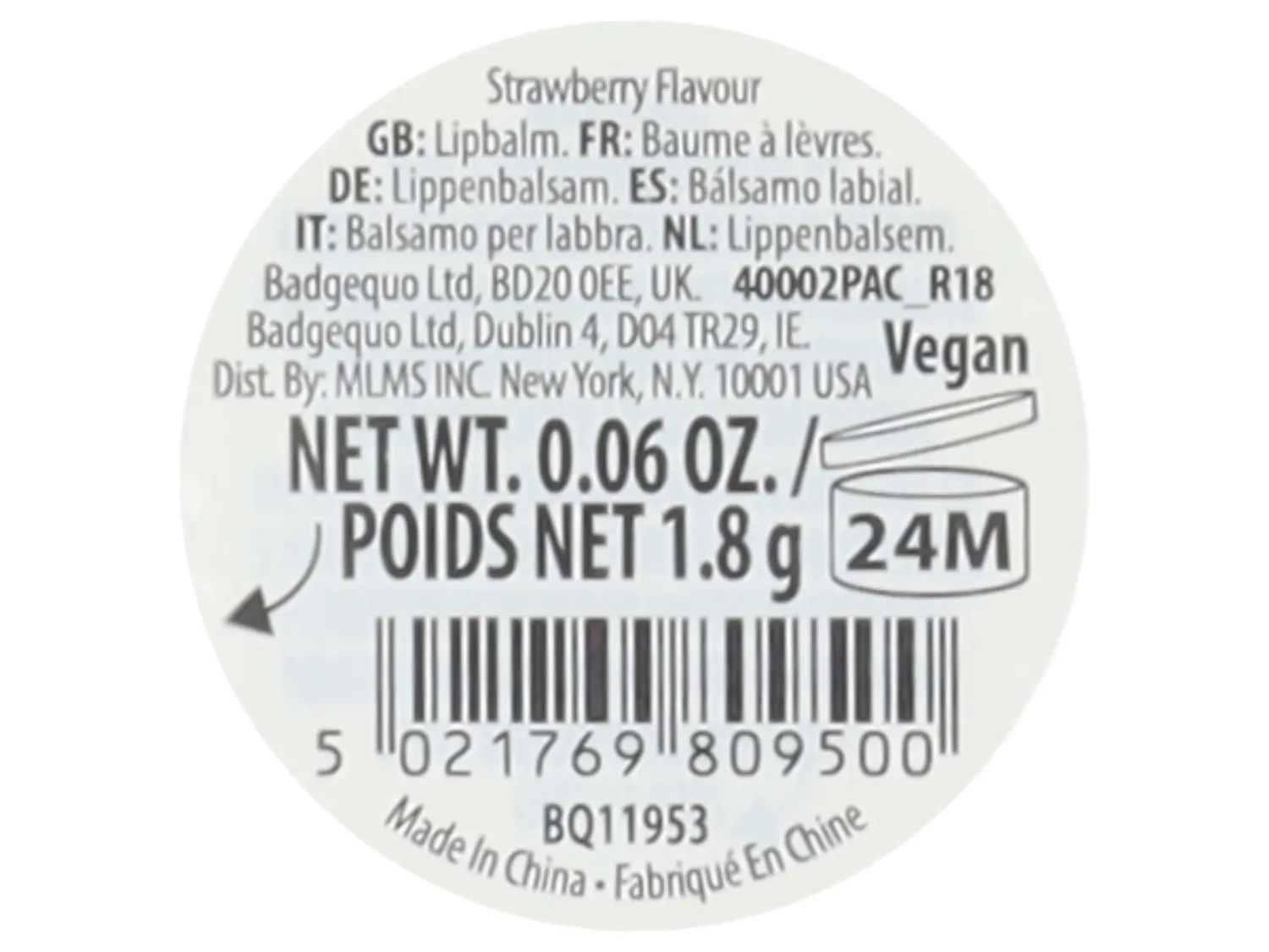 Wibra Chit Chat Unicorn balsamo labbra alla fragola 1,8 g