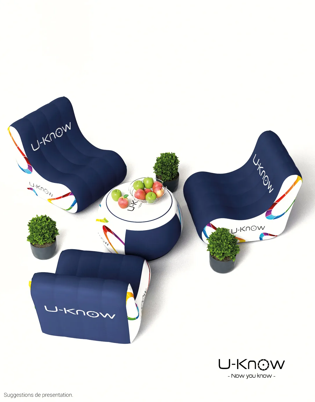 3BPRO 171365 divano gonfiabile personalizzato