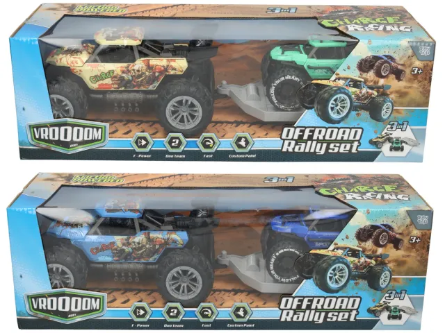 Wibra Buggy con Rimorchio 3-in-1 Set Macchinine off-road