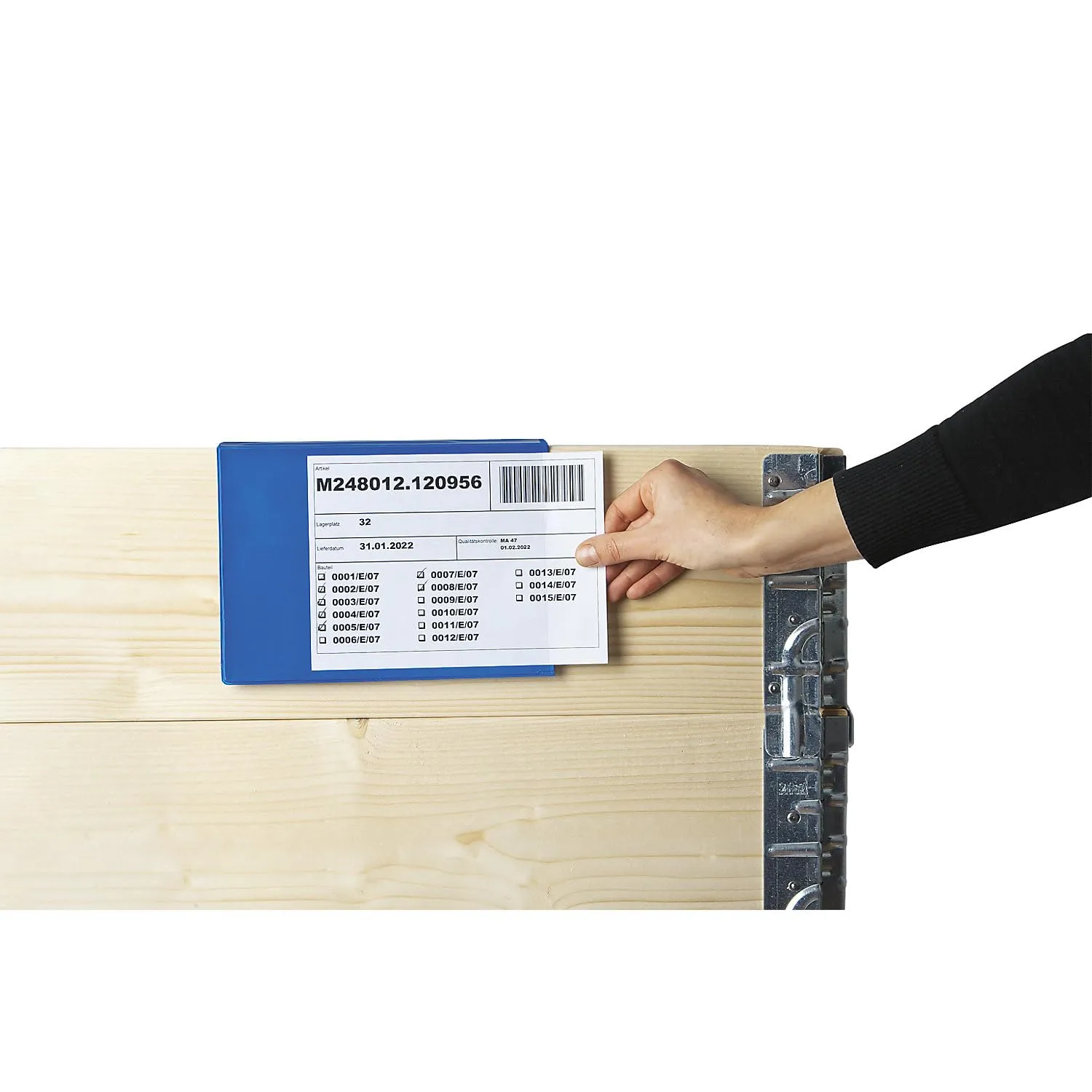 Kaiserkraft buste portadocumenti A5 blu 100 pz per legno