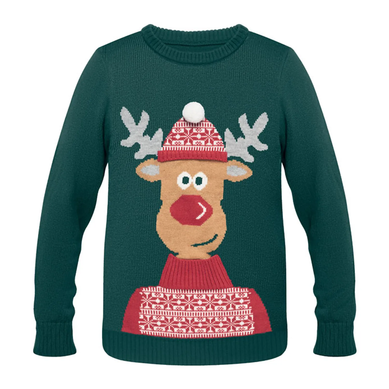 3BPRO CX1522 Maglione Natalizio in Acrilico Festivo
