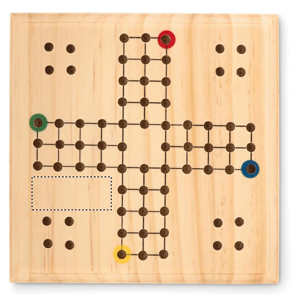 3BPRO MO6110-40 gioco Ludo in legno 12x12 cm