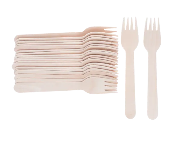 Wibra forchette usa e getta in legno 20 pezzi FSC