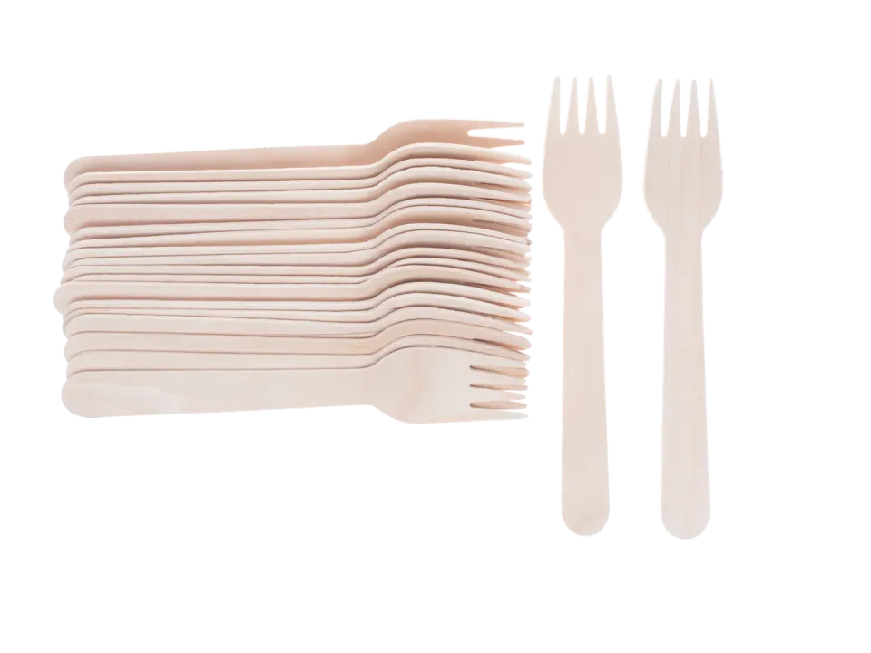 Wibra forchette usa e getta in legno 20 pezzi FSC