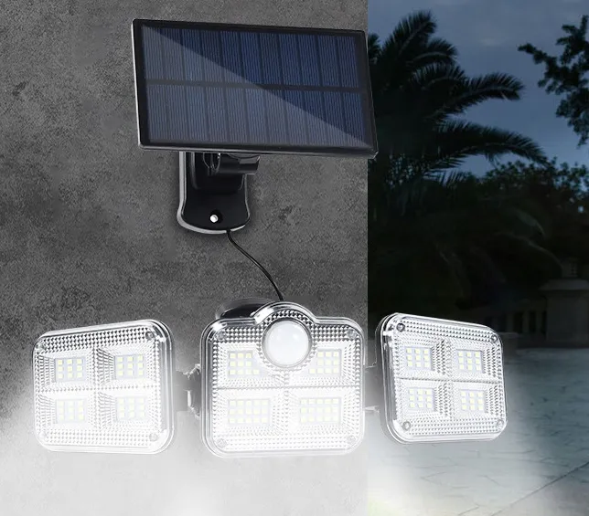 ADAMANTA Solar Sensor Light 379 lampada solare con sensore e telecomando