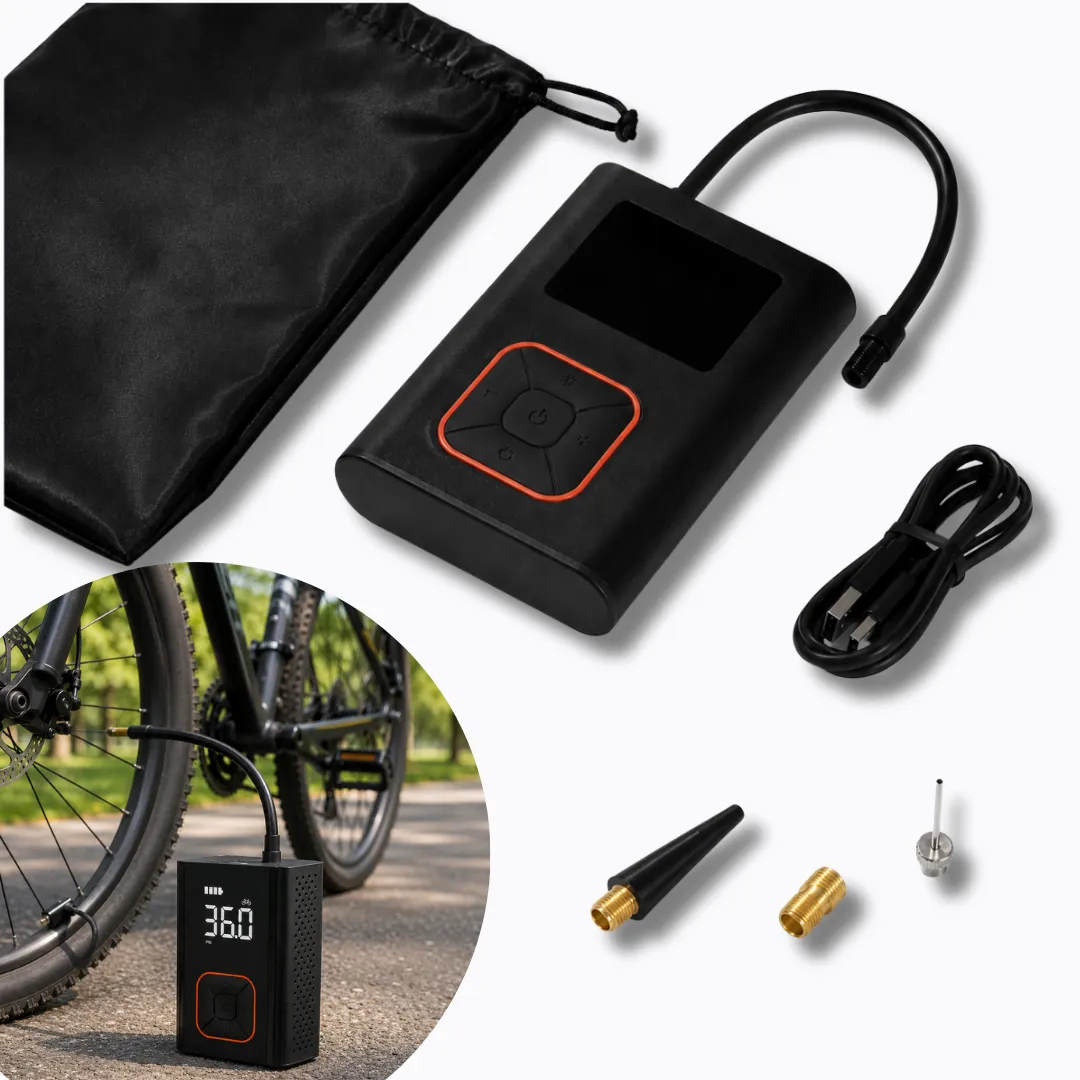 ADAMANTA Gonfiatore Elettrico Portatile Digitale USB-C