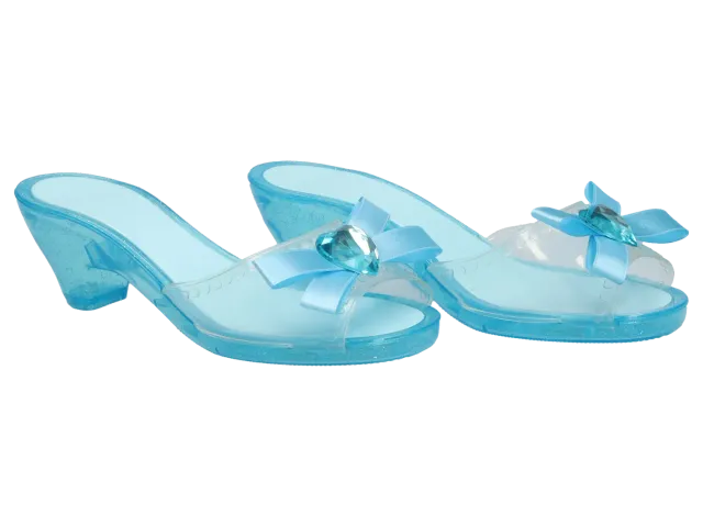Wibra scarpe principessa bambina tacco fiocco strass