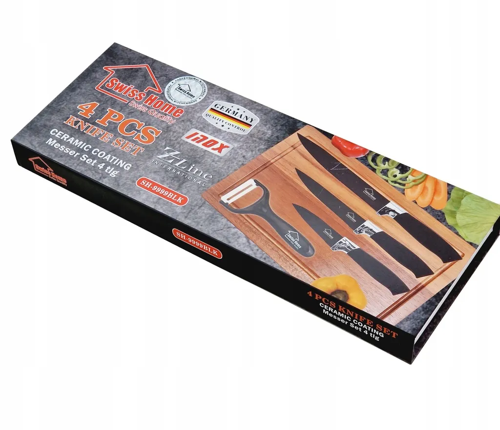 ADAMANTA Swiss Home set 4 coltelli in ceramica