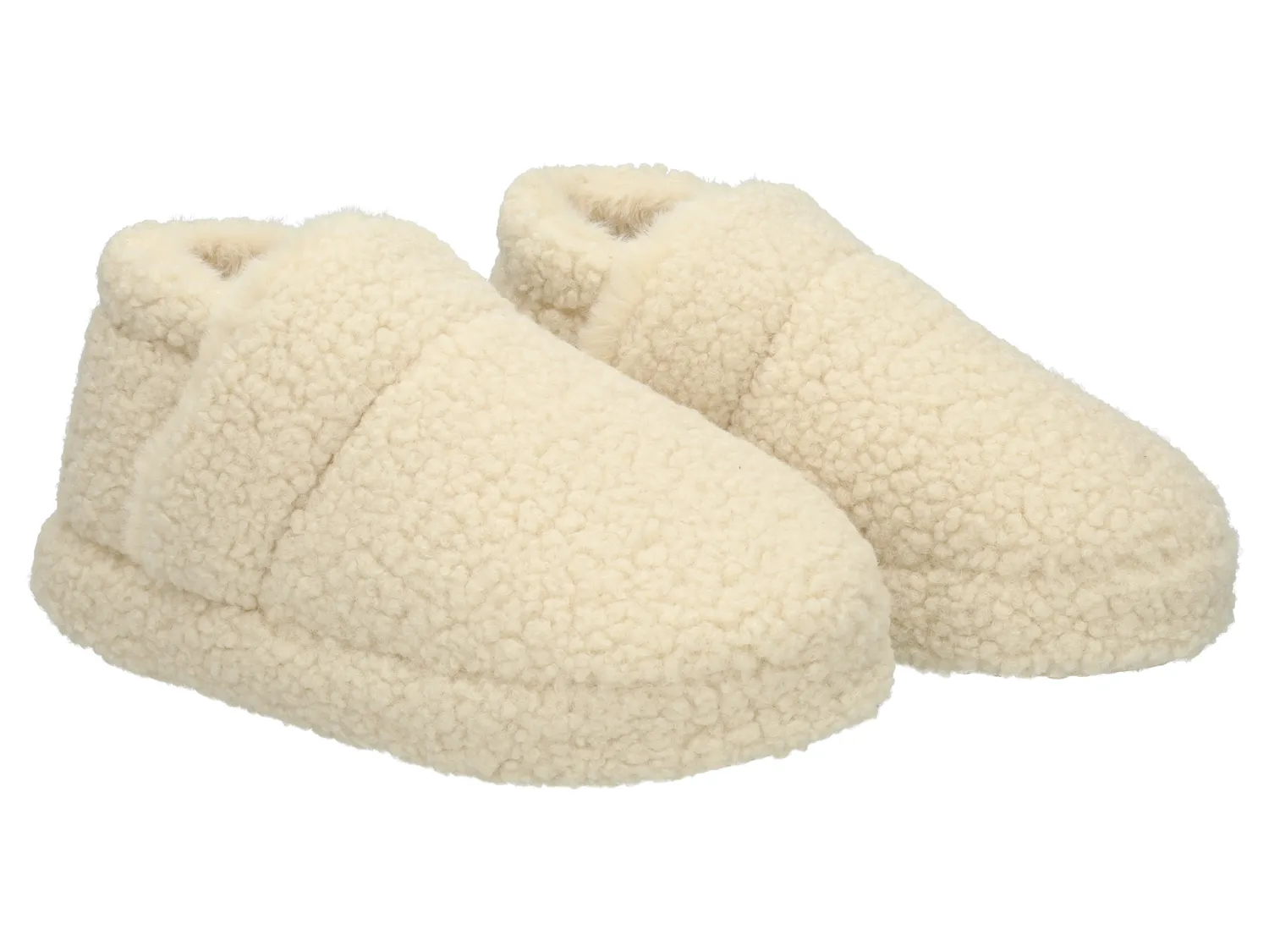 Wibra pantofole alte teddy pile donna calde
