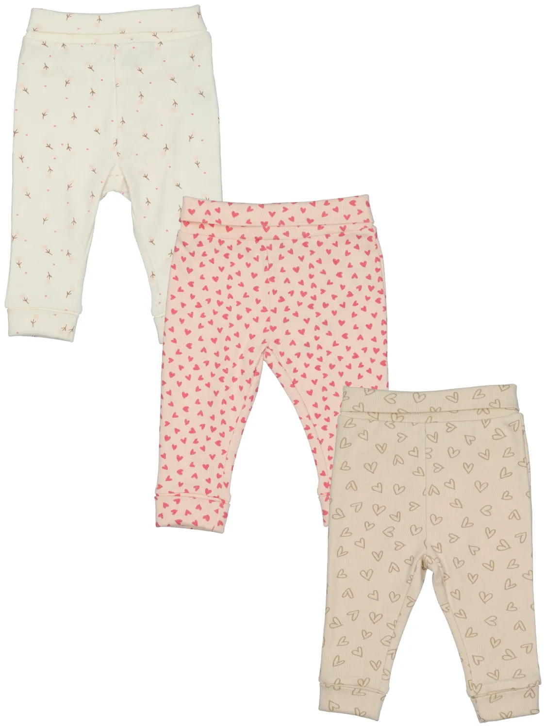 Wibra pantaloni neonato coste cotone