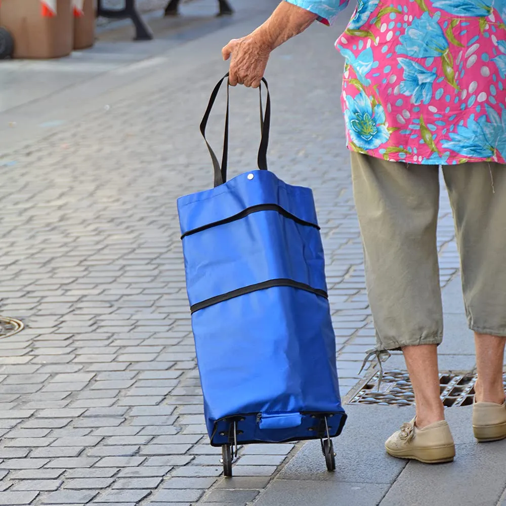 Euromarketing Borsa Trolley con Ruote Impermeabile 3 in 1
