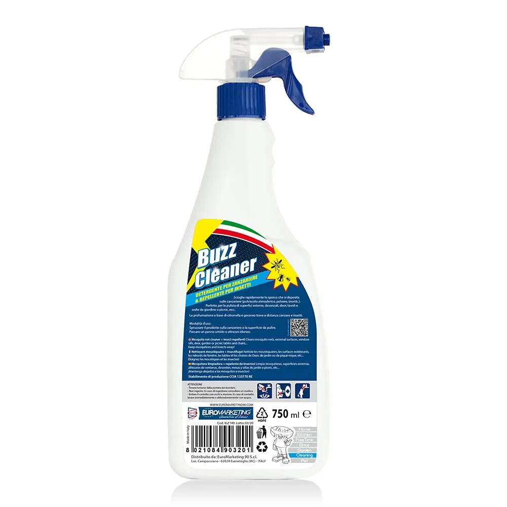 Euromarketing Buzz Cleaner Detergente Zanzariere 750 ml