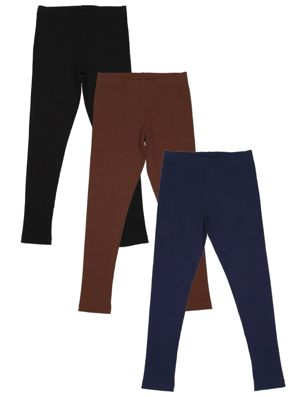 Wibra Leggings Bambina Cotone 92-140 Nero Elastico