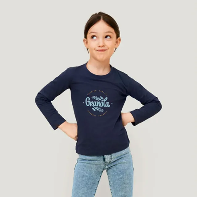 3BPRO Echo S02947 t-shirt bambino maniche lunghe cotone