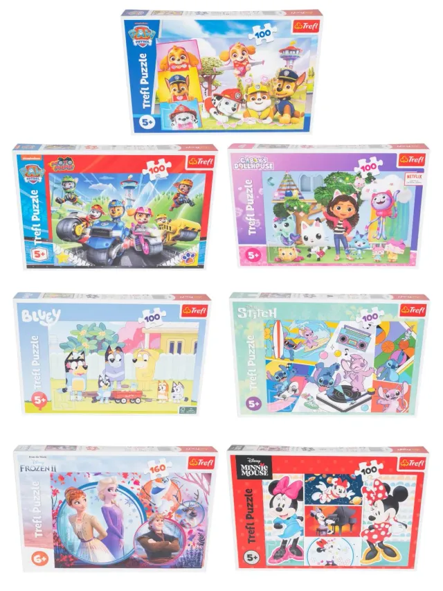 Trefl puzzle bambini 100/160 pezzi personaggi