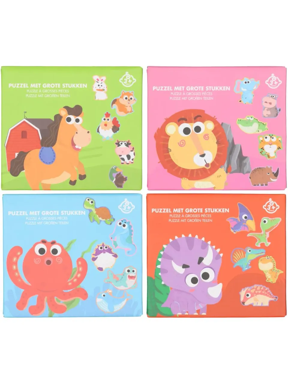 Wibra puzzle animali bambini pezzi grandi 6 puzzle