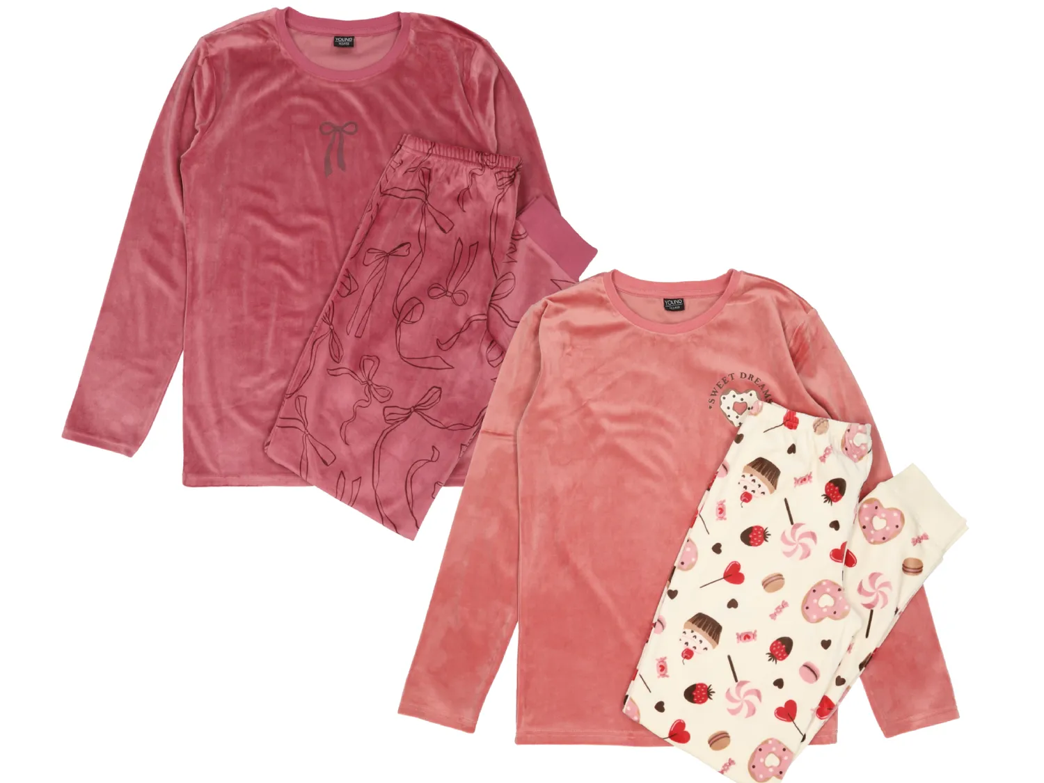 Wibra pigiama bambina 2 pezzi maniche lunghe elasticizzato