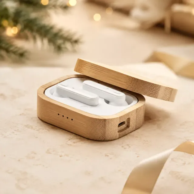 3BPRO MO6780-40 cuffie TWS bambù bluetooth 5.0