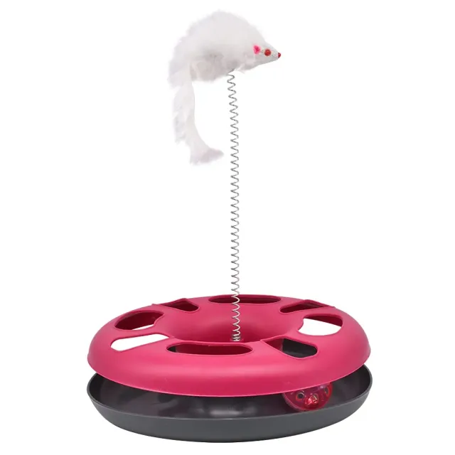 Euromarketing Crazy Cat Donut gioco per gatti 3 in 1