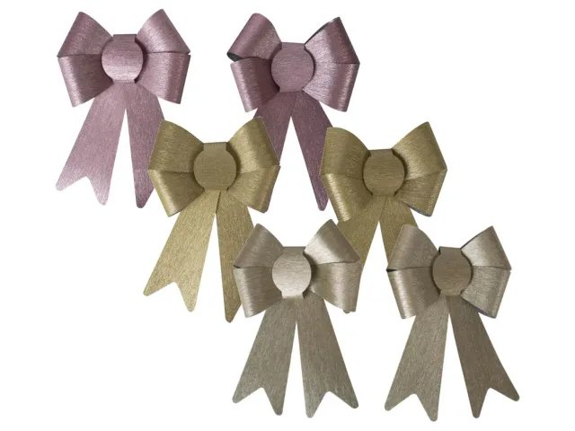Wibra fiocchi natalizi 13x16 cm 2 pezzi poliestere