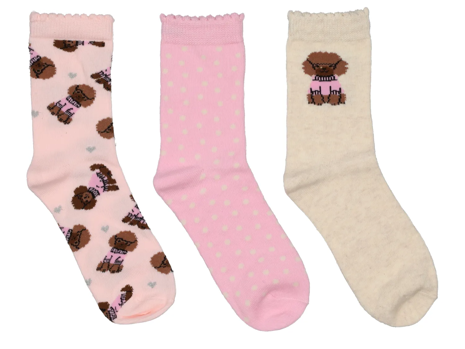 Wibra Calzini Bambina Cotone 3 Paia Elasticizzati