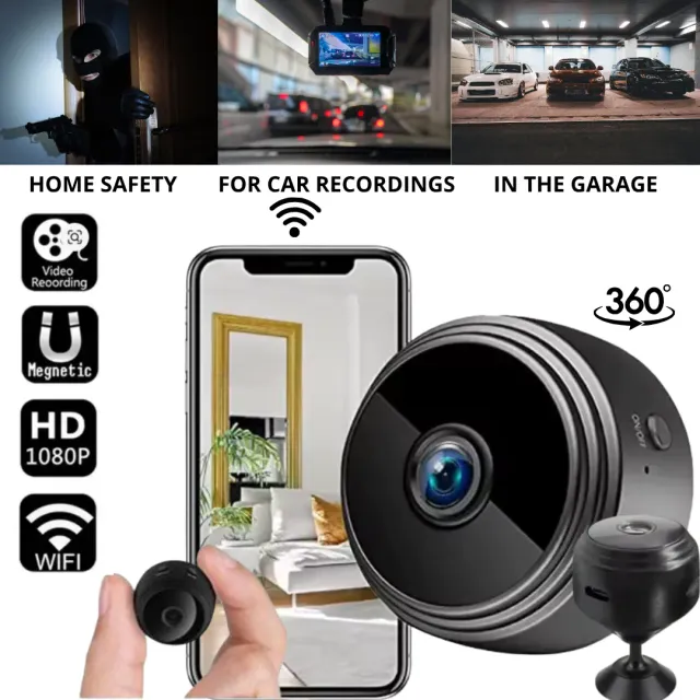 ADAMANTA 069 mini telecamera WiFi wireless 720p notturna