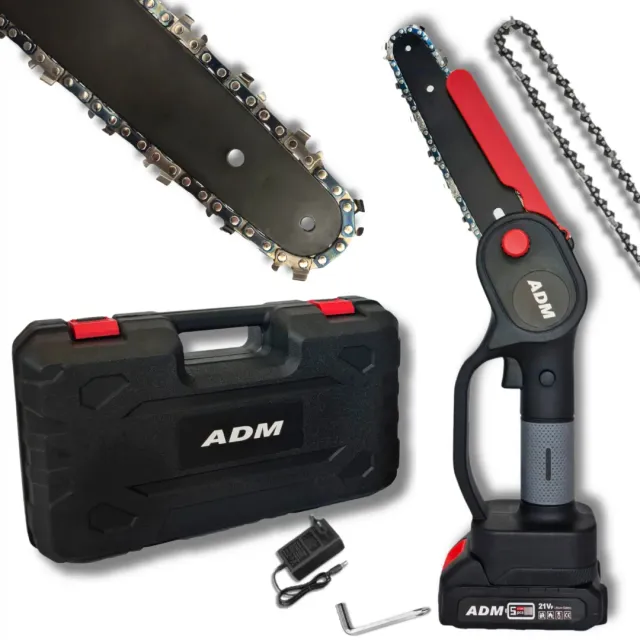 ADAMANTA ADM 527 Mini Motosega a Batteria 21V 6 Pollici