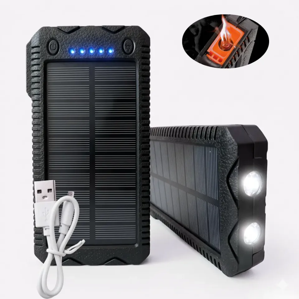 ADAMANTA 581 powerbank solare 20000 mAh con luci LED