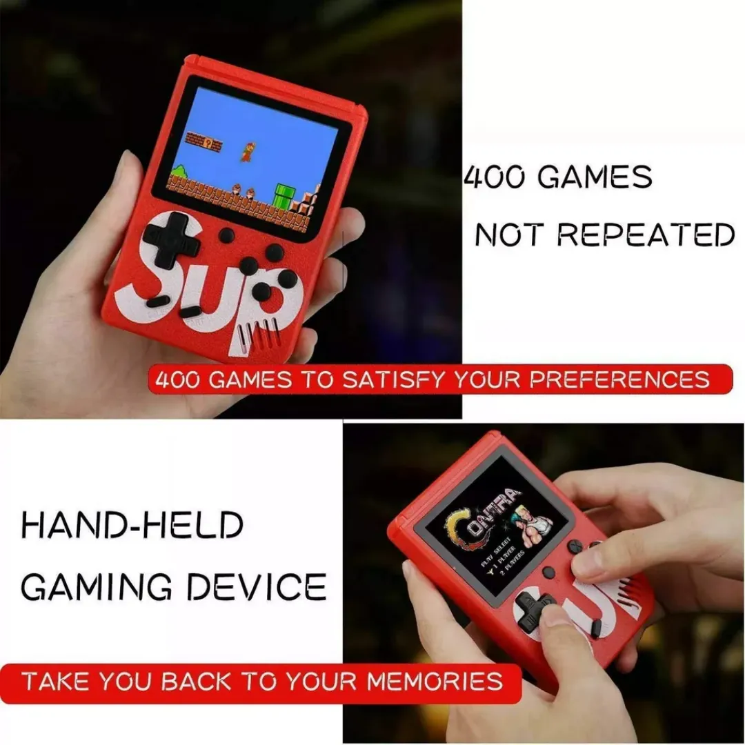ADAMANTA Mini Pocket Game Console console portatile 400 giochi