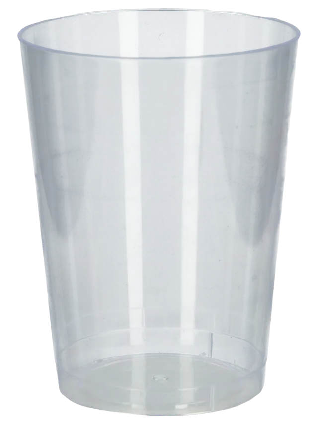 Wibra bicchieri plastica trasparenti 6 pezzi monouso
