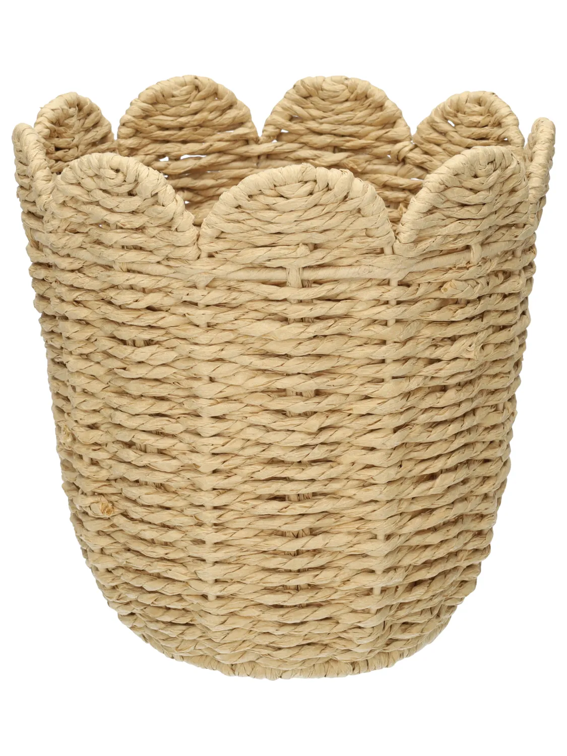 Wibra Wavy cestino rotondo intrecciato
