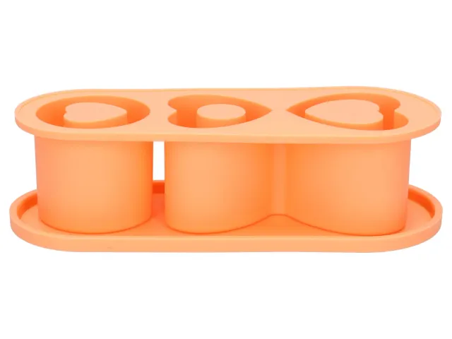 Wibra stampo ghiaccio cuoricini silicone con coperchio