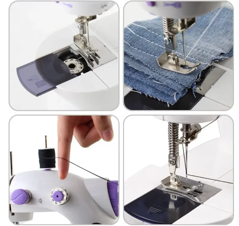 Adamanta 229 macchina da cucire elettrica mini con pedale