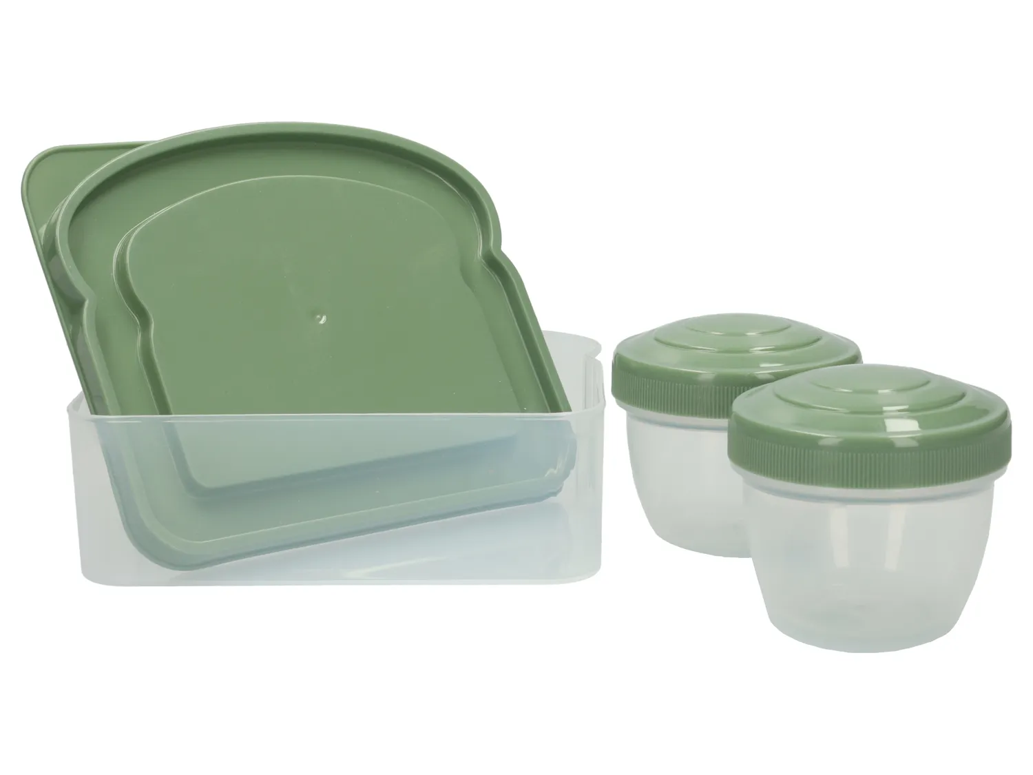 Wibra Lunchbox boterham portapranzo set 3 pezzi