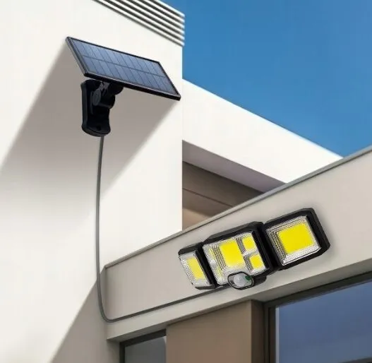ADAMANTA 204 COB Lampada Solare Giardino Telecomando