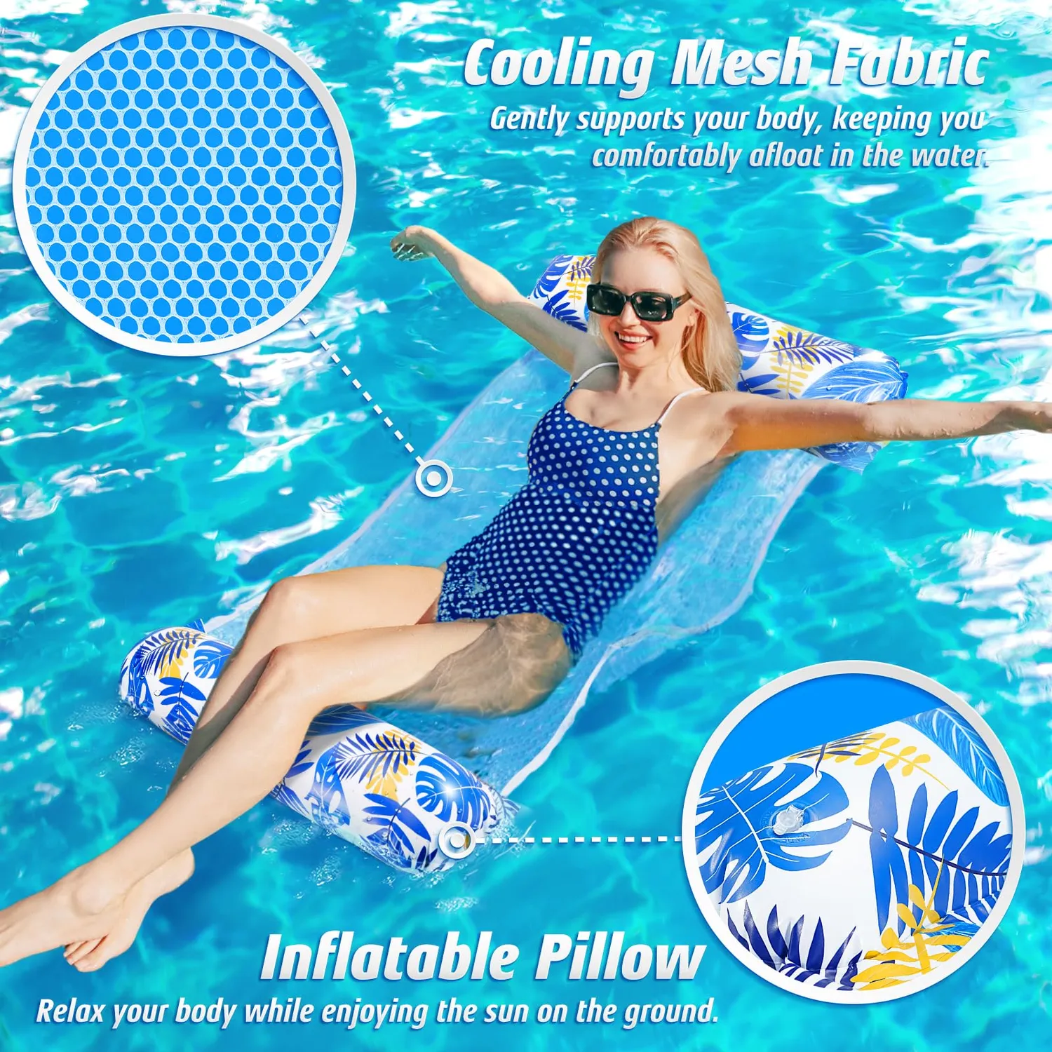 Amteker galleggiante gonfiabile per piscina