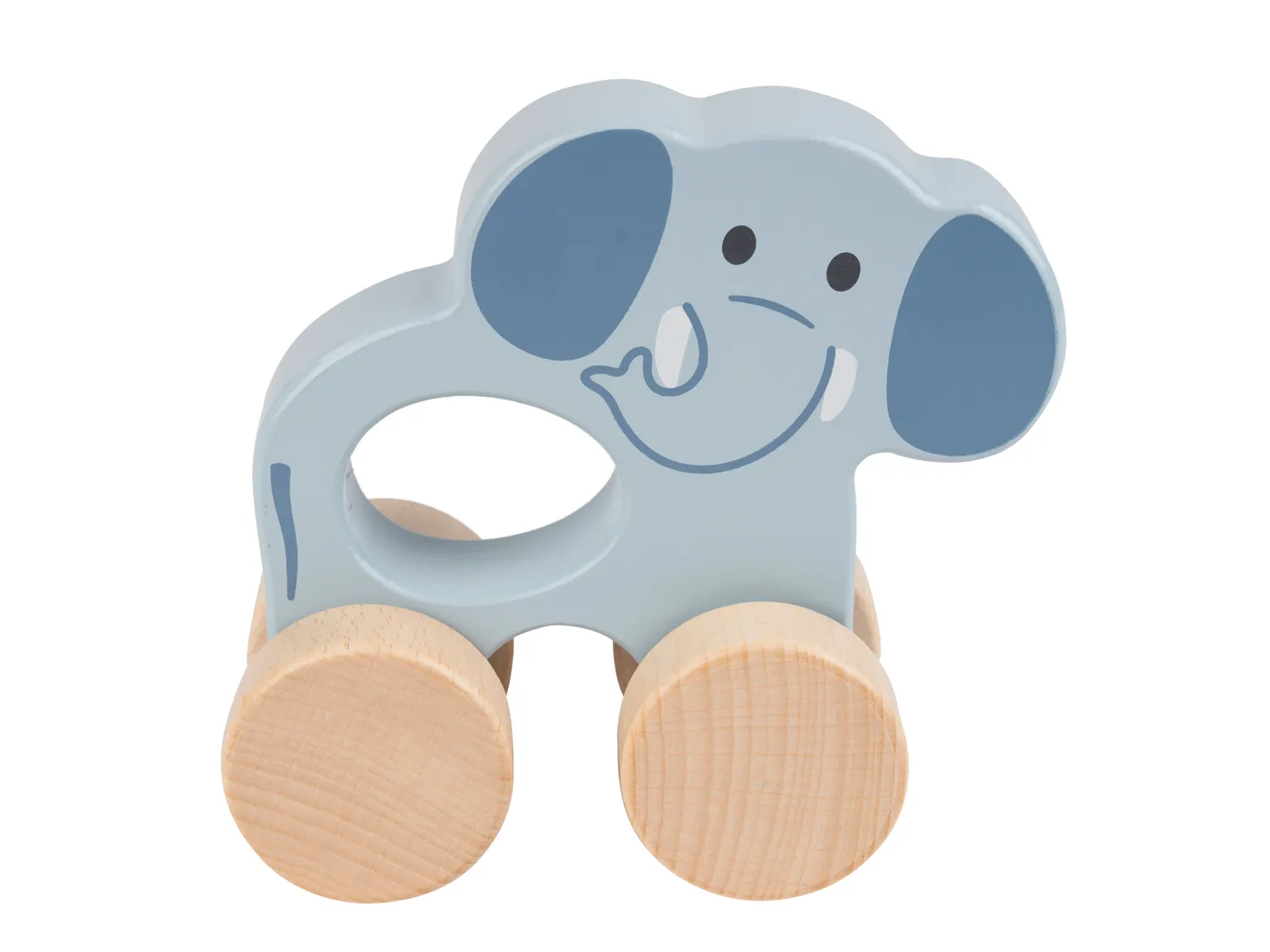 Wibra Animaletto Legno con Ruote 12 cm Giocattolo