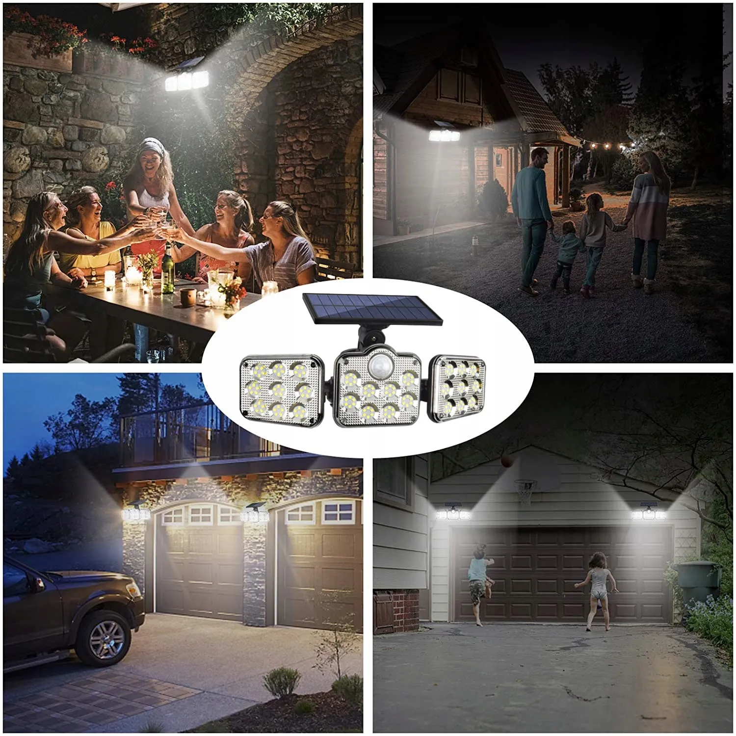 ADAMANTA Solar Sensor Light With Remote Control lampada solare da esterno