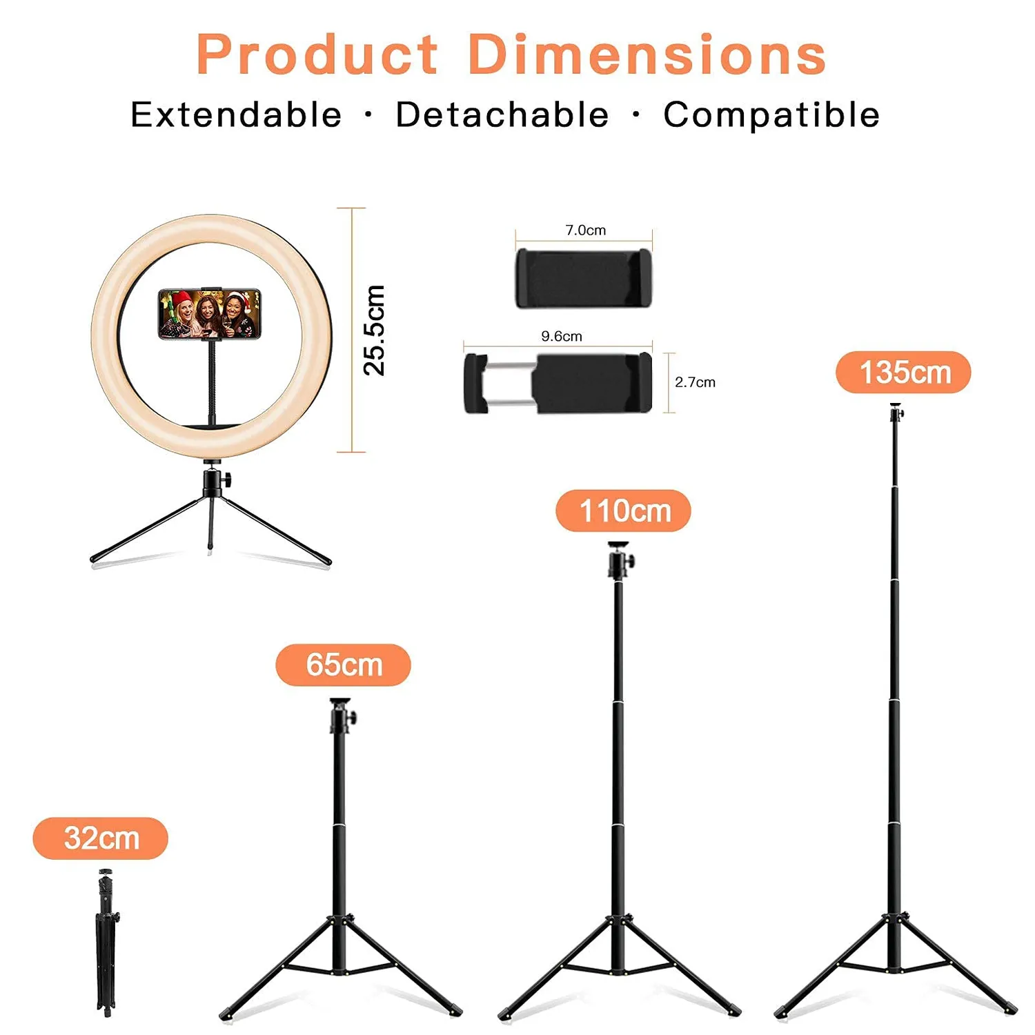Action Ring Light luce ad anello 10 pollici con treppiede RGB