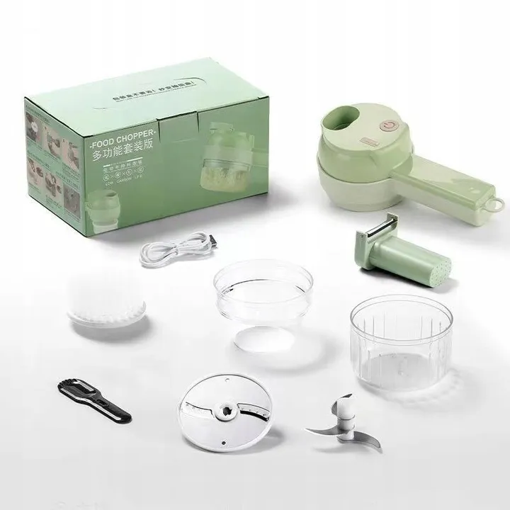 ADAMANTA tritatutto verdure elettrico USB con spazzola