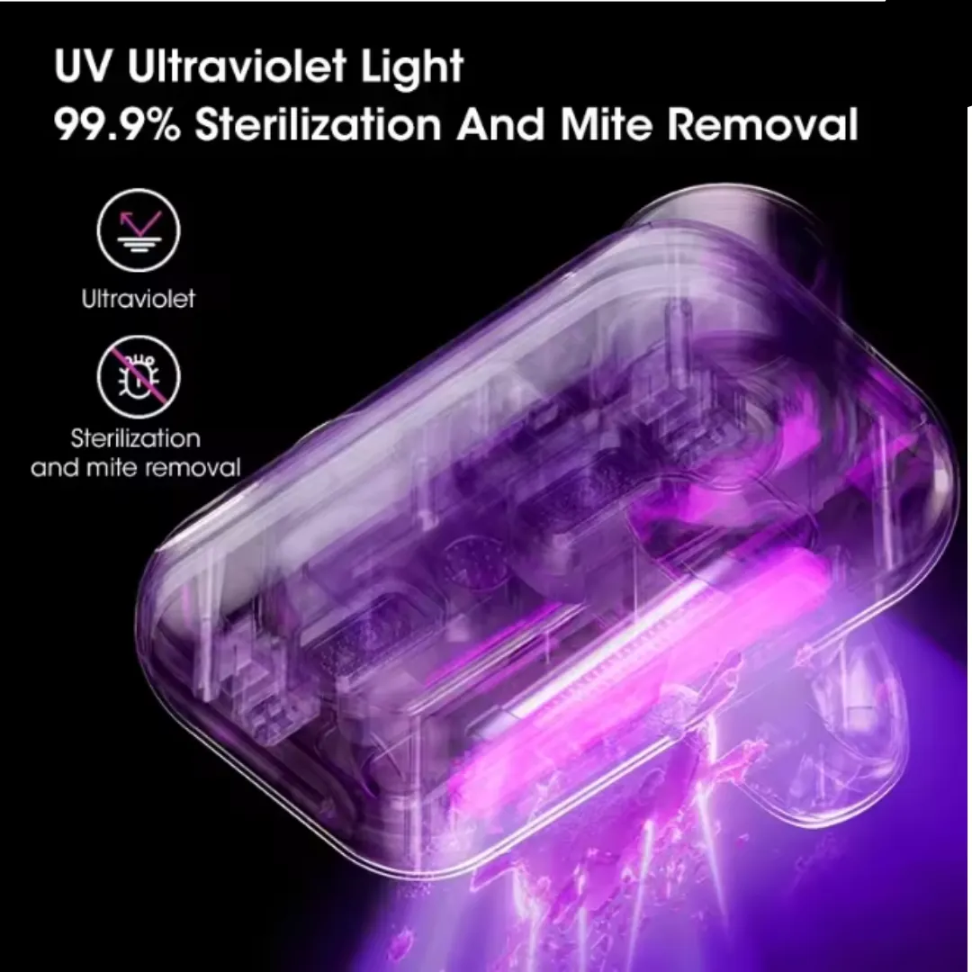 ADAMANTA 7042 aspirapolvere antiacaro UV ricaricabile