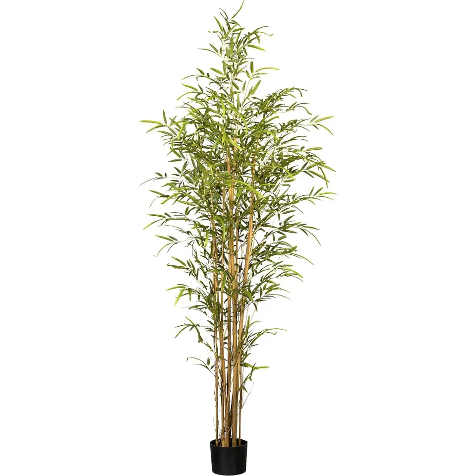 Kaiserkraft Tronco Bambù artificiale 180 cm con vaso