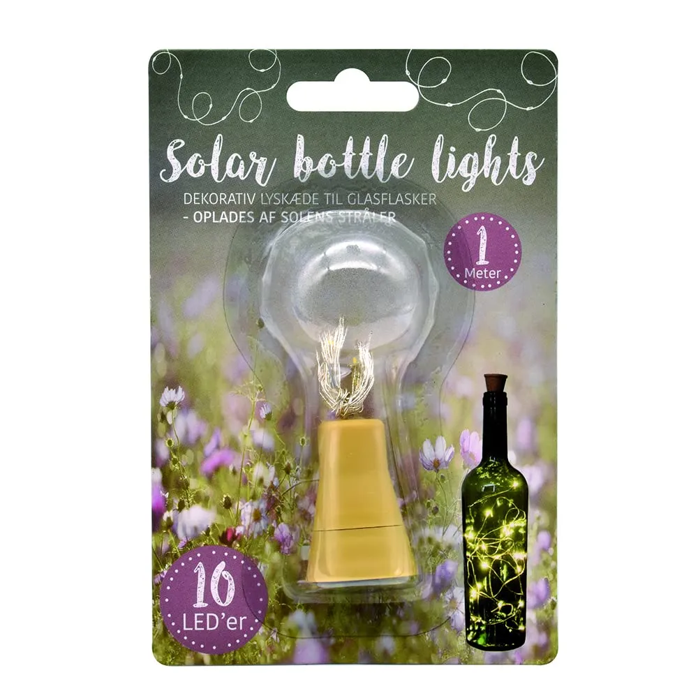 Euromarketing Luci Fatate Solar Catena 10 Led Bottiglia