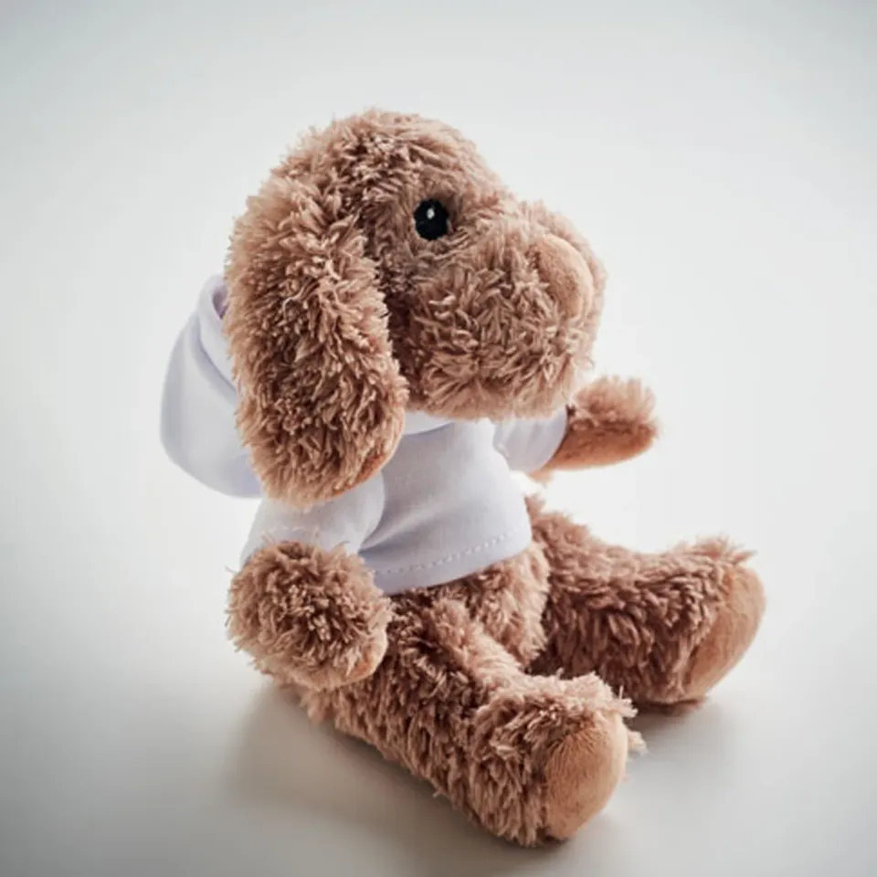 3BPRO MO6806-06 Peluche Cane Felpa Bianca 12 cm Sublimazione