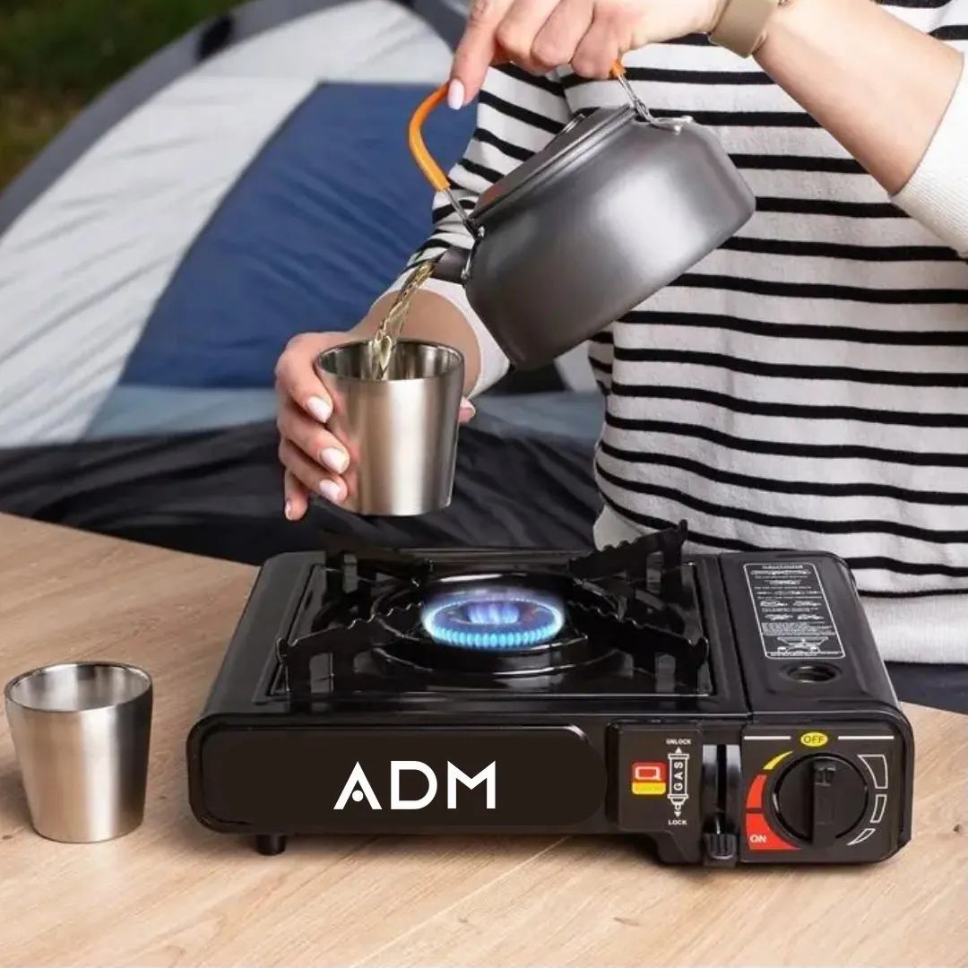 ADAMANTA ADM Portable Gas Stove fornello a gas portatile nero
