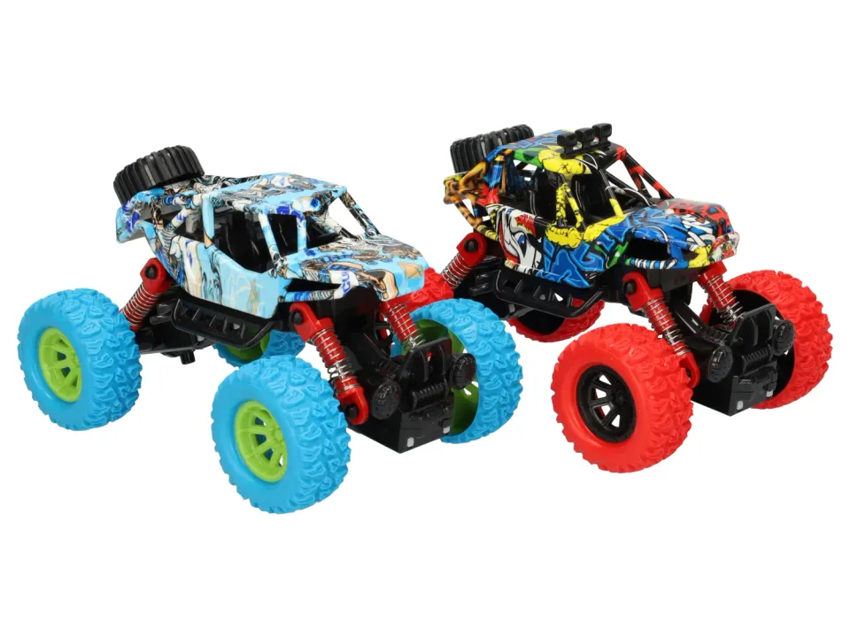 Wibra Monstertrucks 2 monster truck giocattolo in metallo