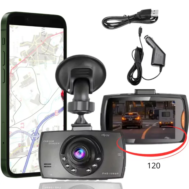 ADAMANTA 152 dash cam telecamera auto Full HD 1080p 120°