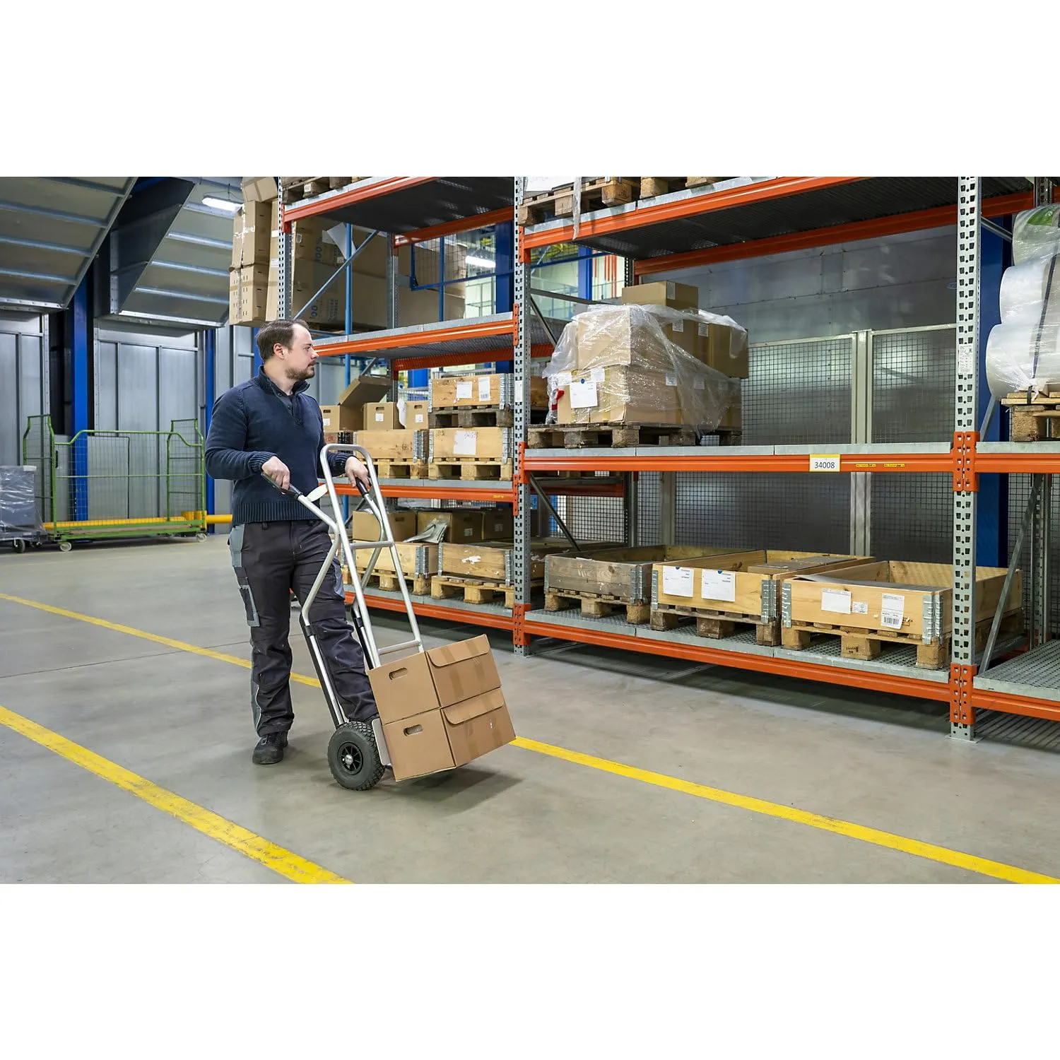 Kaiserkraft eurokraft pro Carrello Sacchi in Alluminio